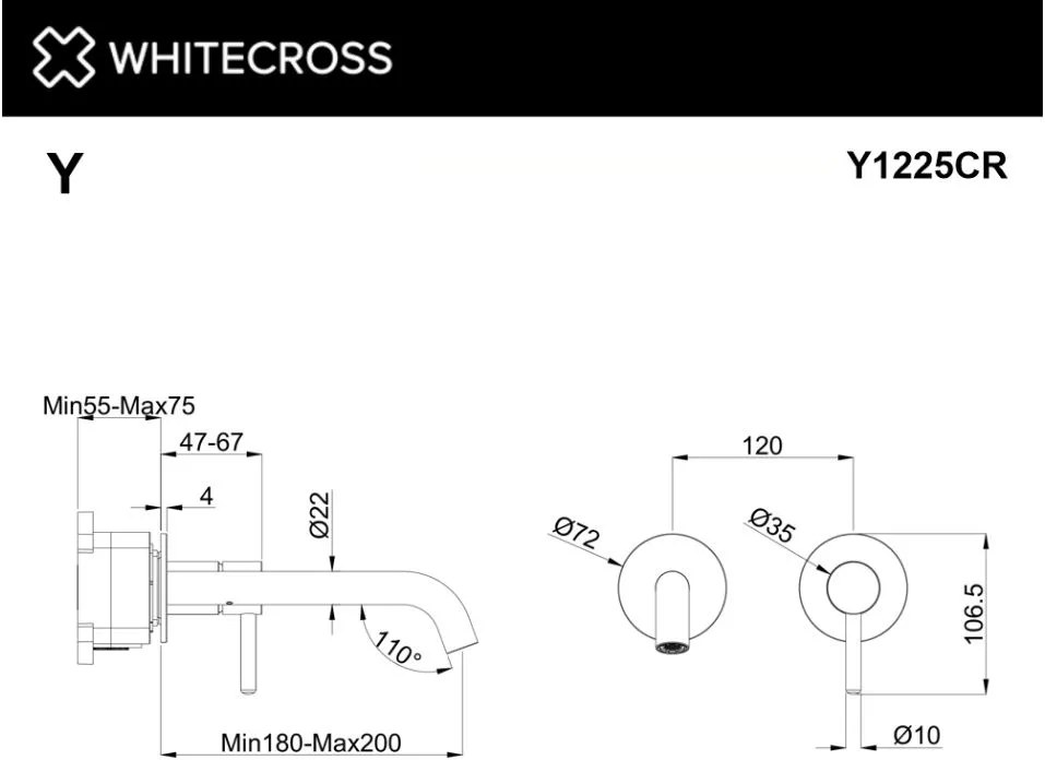 Смеситель для раковины WHITECROSS Y Y1225CR хром Sancos — официальный сайт