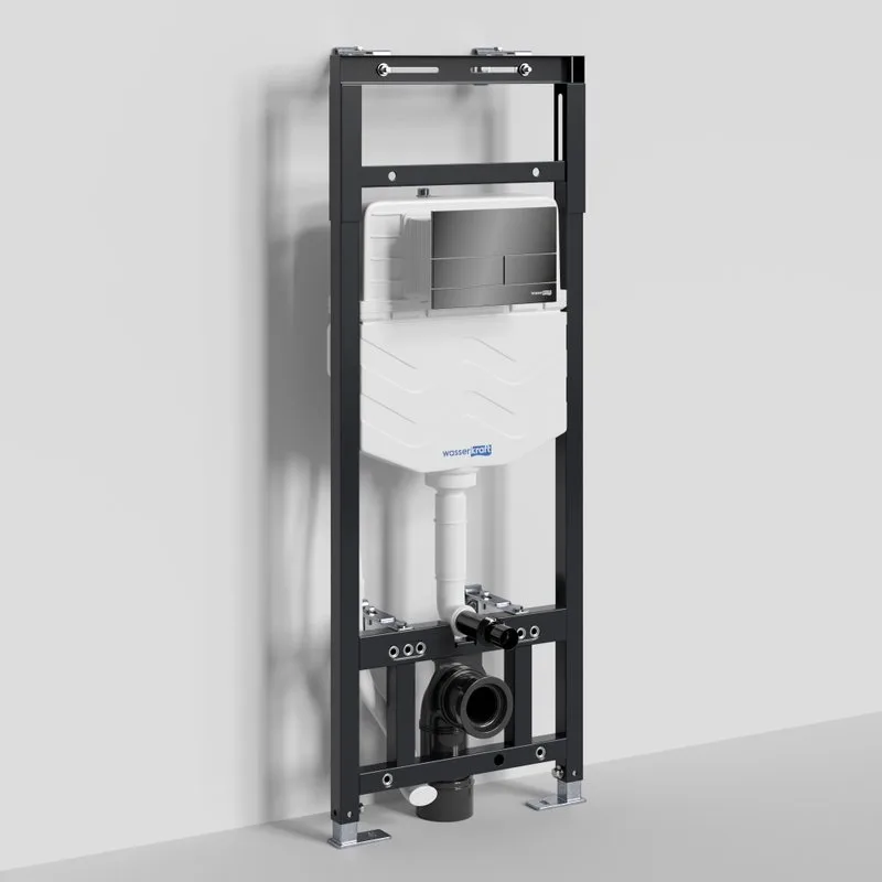 Система инсталляции для унитазов Wasserkraft Alme 15TLT.010.ME.PB04, с кнопкой смыва черной Sancos — официальный сайт