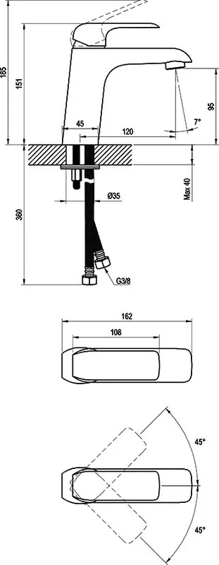 Смеситель для раковины Ravak Flat X070118 нержавеющая сталь Sancos — официальный сайт