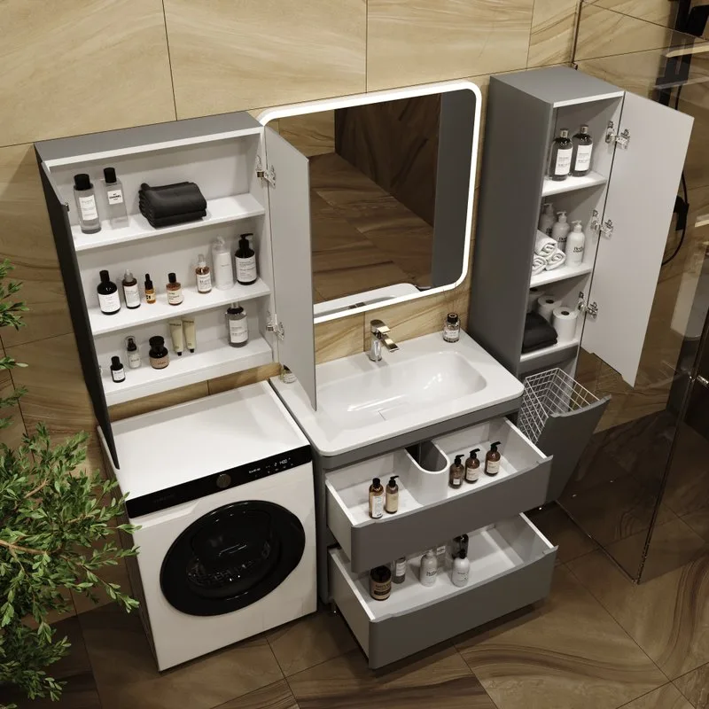 Тумба под раковину без столешницы Style Line Бергамо Мини 80 Люкс Plus напольная, антискрейтч серая