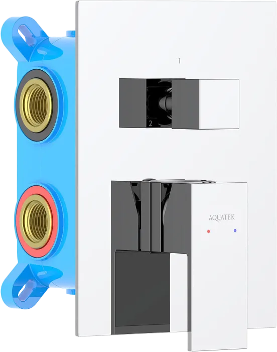Встраиваемый смеситель AQUATEK Либра AQ1647CR С ВНУТРЕННЕЙ ЧАСТЬЮ, 3 режима, хром Sancos — официальный сайт