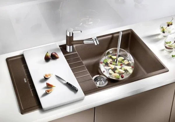 Мойка кухонная Blanco Zia XL 6S 517577 кофе Sancos — официальный сайт