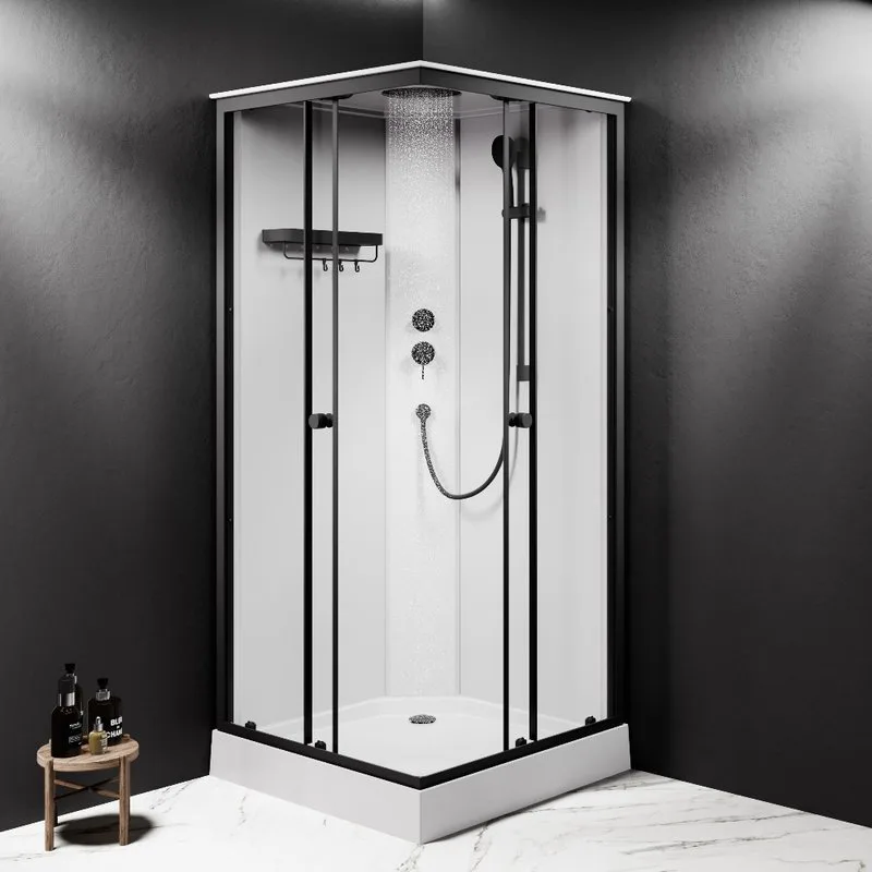 Душевая кабина AM.PM X-Joy Square W94C-403-090BT 90х90 см, матовый черный Sancos — официальный сайт