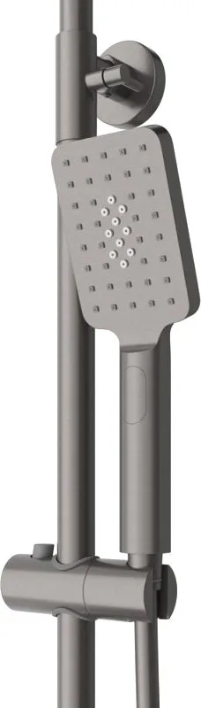 Душевая стойка Cezares Slider SLIDER-CD-GM, со смесителем, оружейная сталь Sancos — официальный сайт