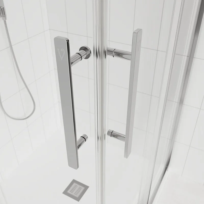 Душевой уголок Veconi Evo 300 CH 110х80 см, профиль глянцевый хром, стекло прозрачное Sancos — официальный сайт