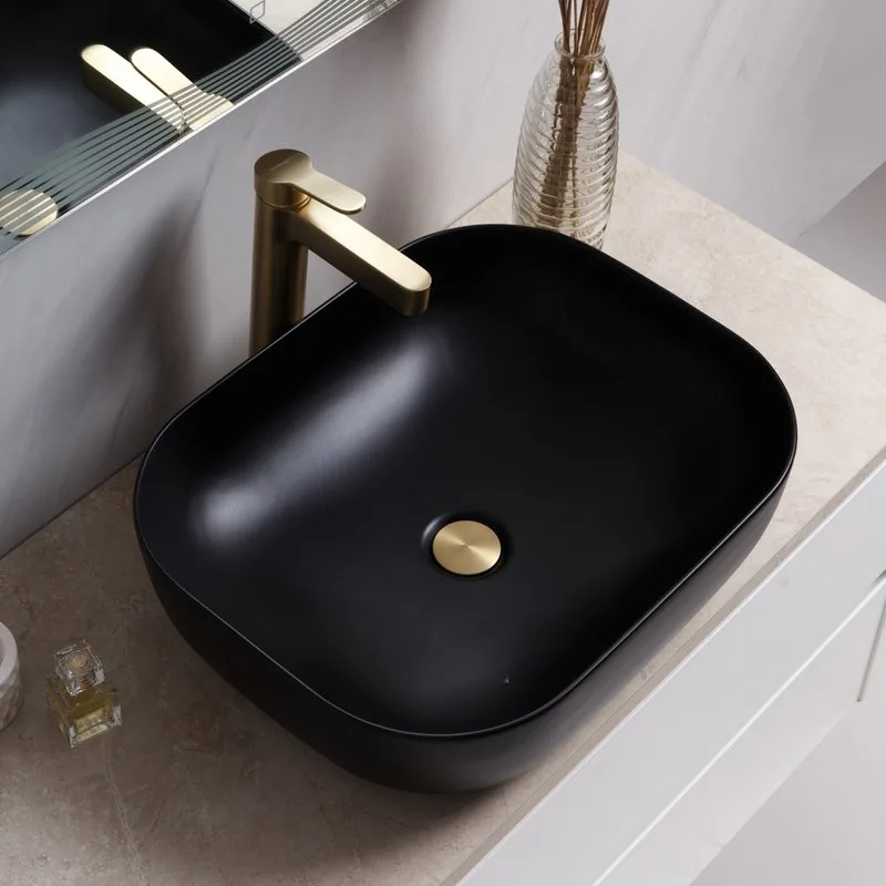 Накладная раковина BelBagno 50 матовая черная Sancos — официальный сайт