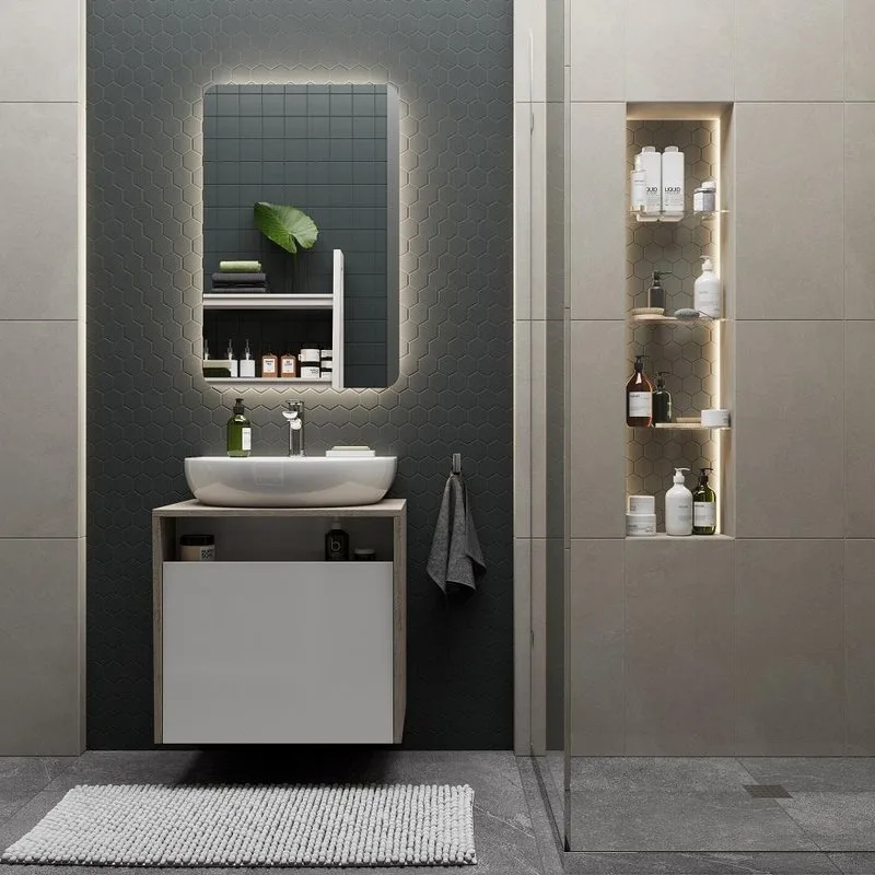 Тумба под раковину без столешницы KERAMA MARAZZI Pro 60 подвесная, белый, дуб орегон Sancos — официальный сайт