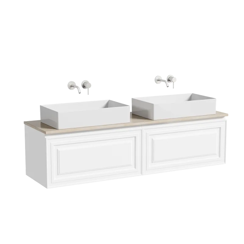 Тумба с раковиной Sancos Very 160 bianco, столешница бежевая TT160A2, раковина CN6070 Sancos — официальный сайт