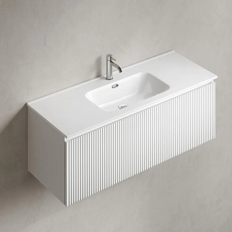 Тумба под раковину Sancos Snob R 1.0 120 подвесная Bianco (белый), SNR1.0120W Sancos — официальный сайт