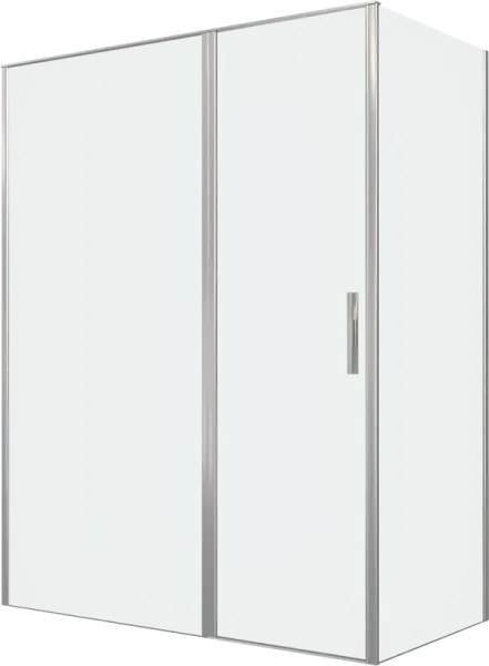Душевой уголок Allen Brau Priority 160x80, профиль серебро браш, стекло прозрачное