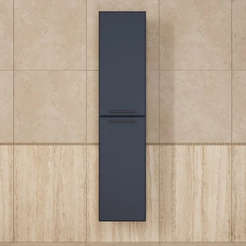 Шкаф-пенал для ванной Uperwood Foster New 40 подвесной, матовый черный Sancos — официальный сайт