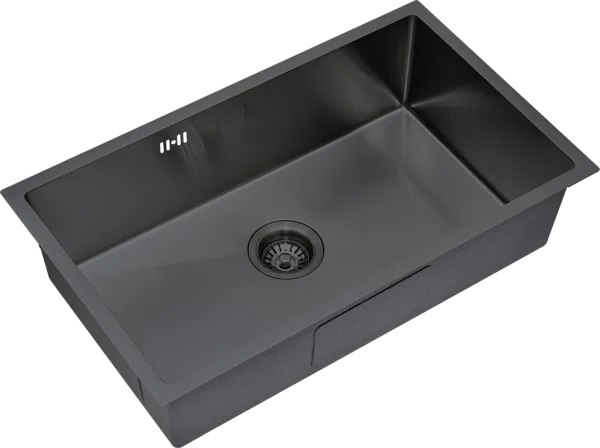 Мойка кухонная S.K.Sanitary SKS 7444 GRAFIT с сифоном Sancos — Оригинал