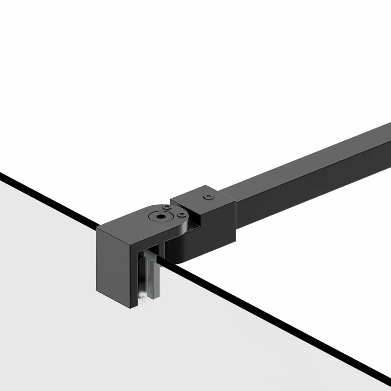 Душевая перегородка Berges Sky Black 064006 120 см, профиль черный матовый, стекло прозрачное Sancos — официальный сайт