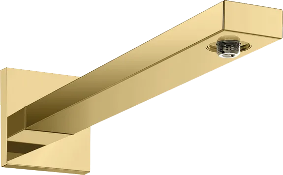 Кронштейн для верхнего душа Hansgrohe Square 27694990 38,9 см, полированное золото Sancos — официальный сайт