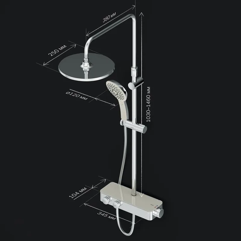 Душевая стойка AM.PM Inspire V2.0 F0750A400 Sancos — официальный сайт