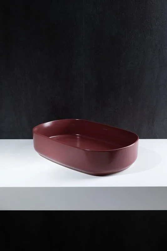 Накладная раковина Allen Brau Fantasy Oval 55x36, бордо Sancos — официальный сайт