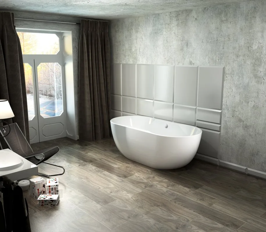 Акриловая ванна BelBagno BB28 180x85 см, отдельностоящая, белая, овальная Sancos — официальный сайт