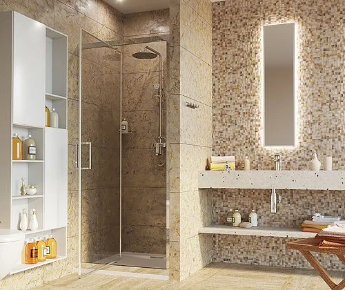 Душевая дверь в нишу Wasserkraft Salm 27I27 Sancos — официальный сайт