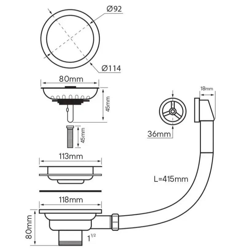 Сифон для раковины Paulmark PM6022-LG светлое золото Sancos — официальный сайт