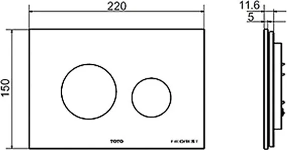 Кнопка смыва Toto Neorest E00003T белая Sancos — официальный сайт
