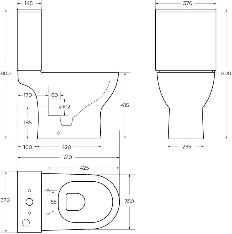 Унитаз-компакт напольный BelBagno Lounge BB045CPR/SC Sancos — официальный сайт