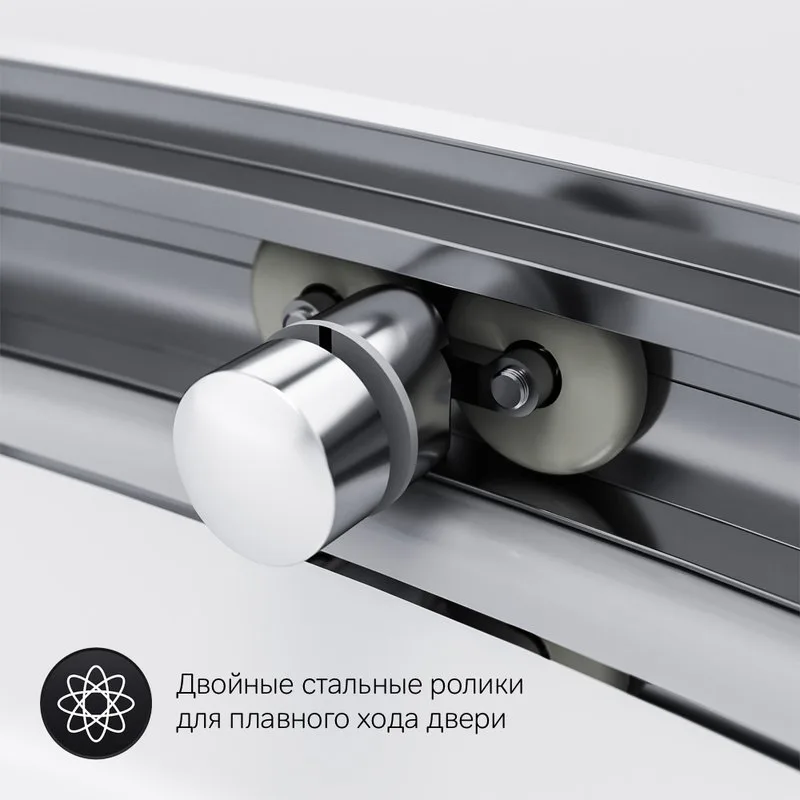 Душевой уголок AM.PM Like W83G-302U120CT64 120x80 профиль матовый хром, стекло прозрачное Sancos — официальный сайт