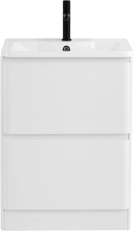 Тумба под раковину без столешницы BelBagno Albano 60 напольная, bianco lucido Sancos — официальный сайт