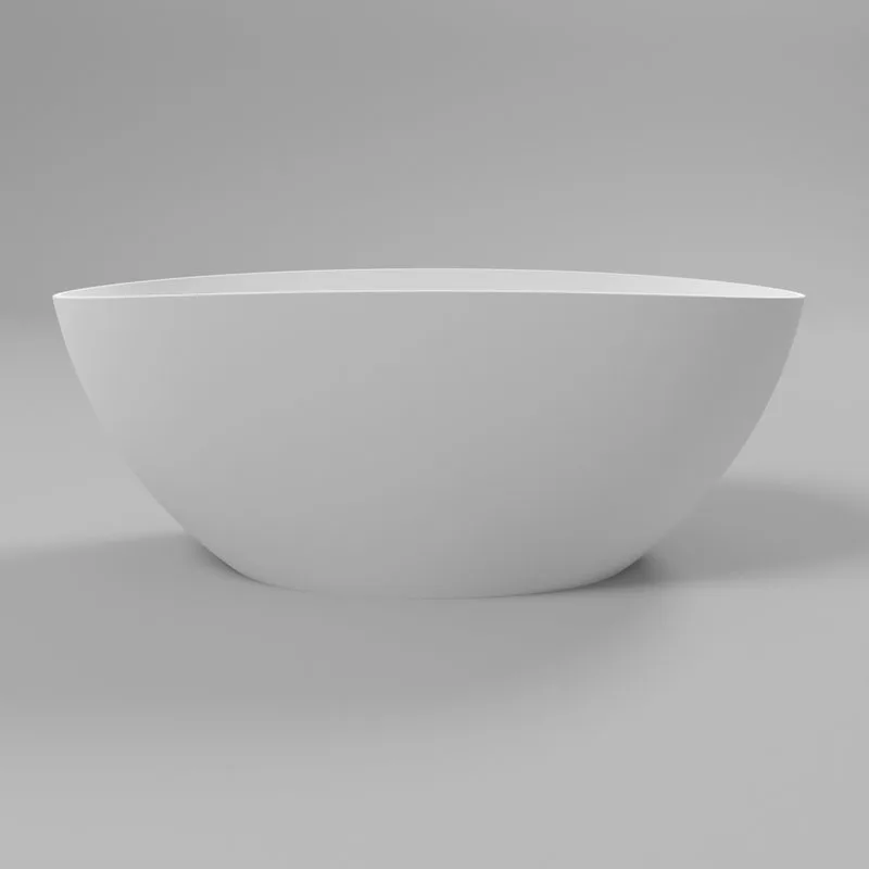 Ванна из искусственного камня WHITECROSS Onyx A 160x75 см, отдельностоящая, матовая белая, овальная, Sancos — официальный сайт