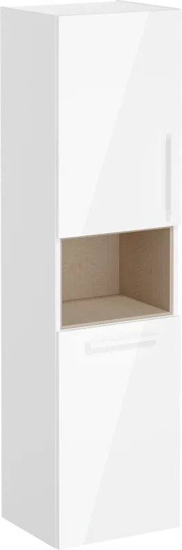 Шкаф-пенал для ванной VitrA Root Flat 40 L, с бельевой корзиной, белый глянец Sancos — официальный сайт