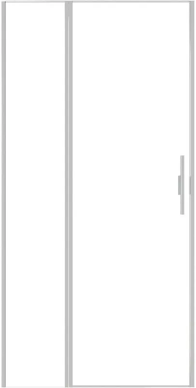 Душевая дверь в нишу Allen Brau Priority 3.31029.BA 100 см, профиль серебро браш, стекло прозрачное  Sancos — официальный сайт