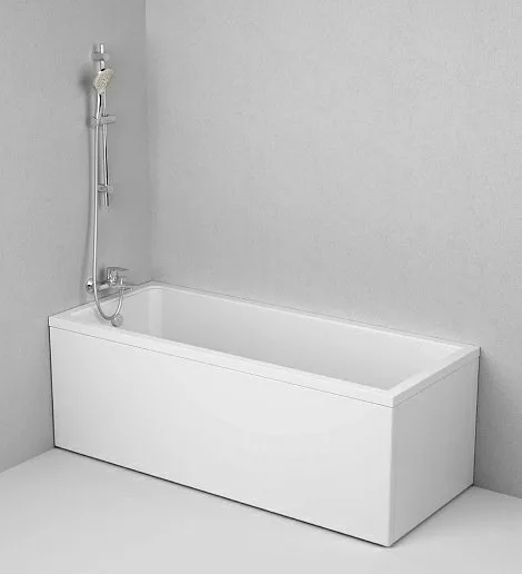 Акриловая ванна ALBA SPA Gamma без опоры 170x70 см, пристенная, белая Sancos — официальный сайт