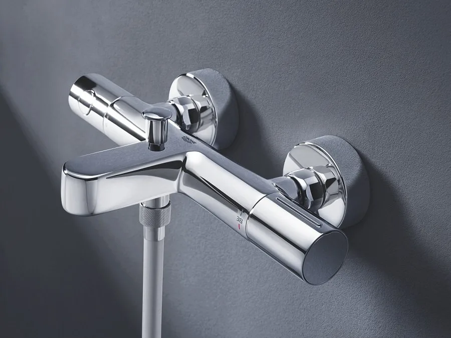 Термостатический смеситель Grohe Grohtherm 800 Cosmopolitan 34766000, для ванны с душем Sancos — официальный сайт