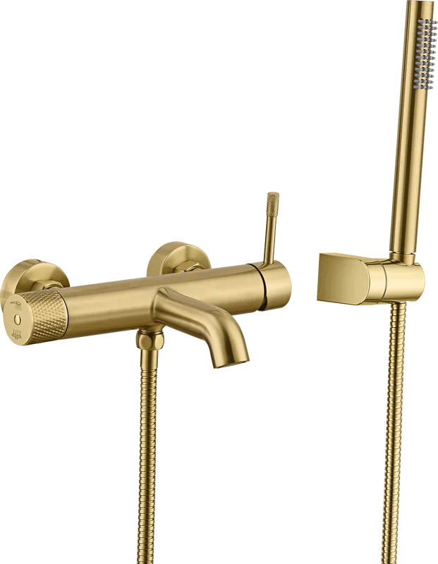 Смеситель для ванны с душем Boheme Uno 463-MG, matt gold Sancos — официальный сайт