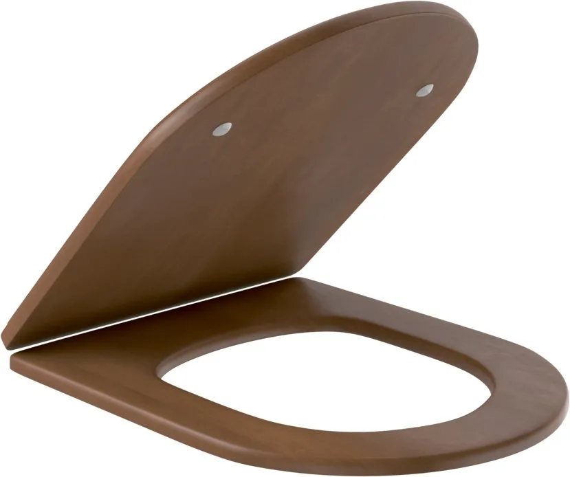 Унитаз-компакт напольный Villeroy & Boch Hommage 666210R1 772116R1 альпийский белый, орех Sancos — официальный сайт