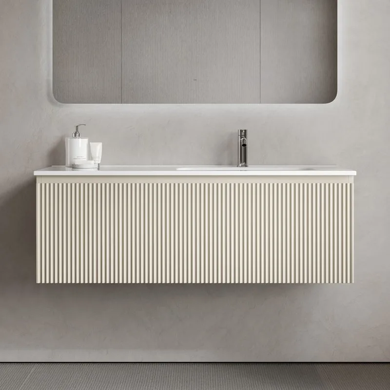 Тумба под раковину Sancos Snob R 1.0 120 подвесная Beige soft (капучино), SNR1.0120RCE Sancos — официальный сайт
