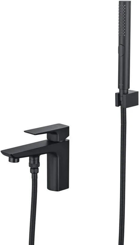 Смеситель на борт ванны AQUATEK Вега AQ1044MB, матовый черный Sancos — официальный сайт
