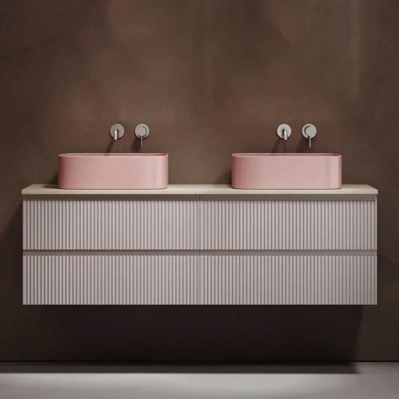 Тумба с раковиной Sancos Snob R 160 doha soft, столешница бежевая TT160A2, раковина CN6052MP Sancos — официальный сайт