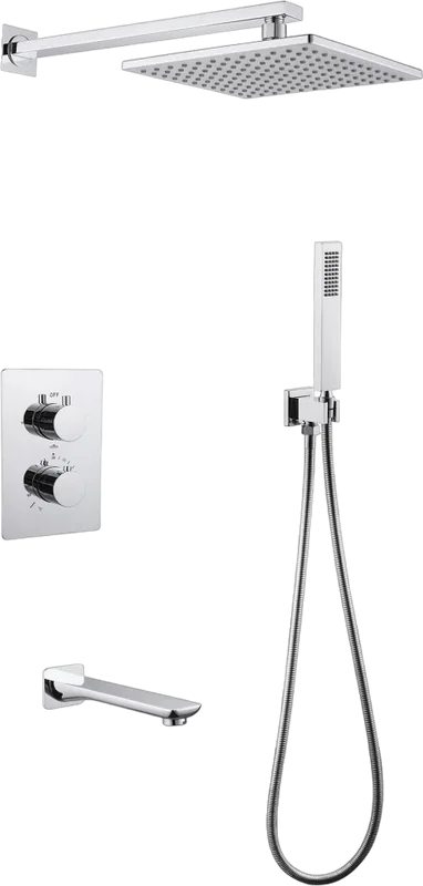 Душевой комплект Abber Weiss Insel AF8050, С ВНУТРЕННЕЙ ЧАСТЬЮ, хром Sancos — официальный сайт