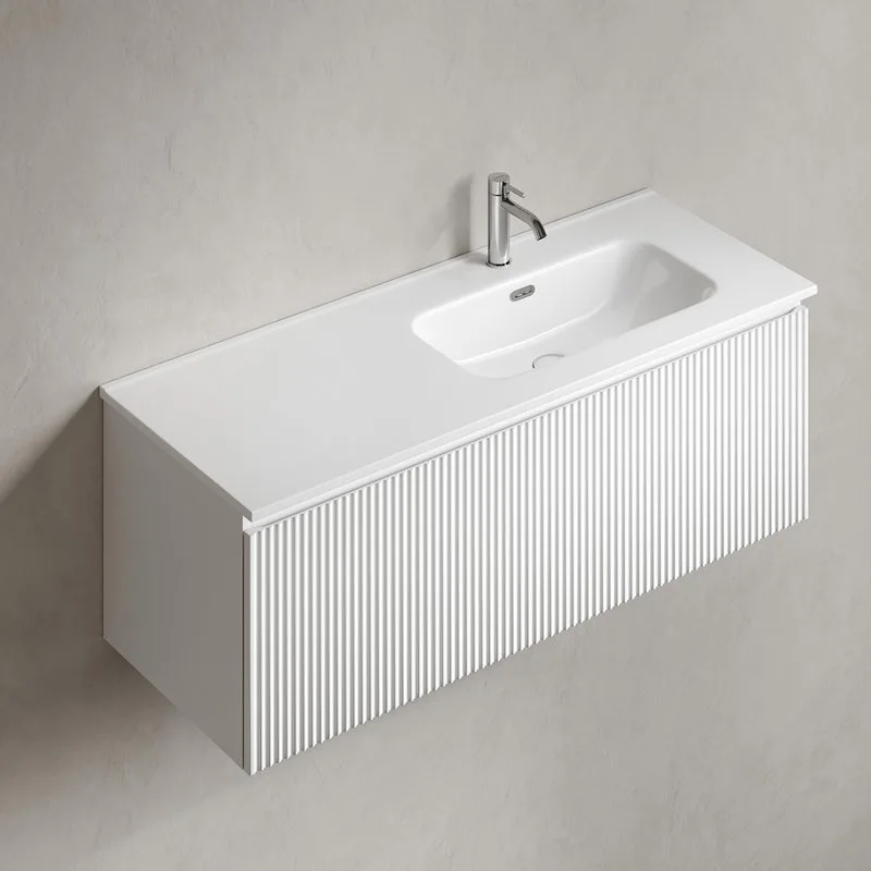Тумба под раковину Sancos Snob R 1.0 120 подвесная Bianco (белый), SNR1.0120RW Sancos — официальный сайт