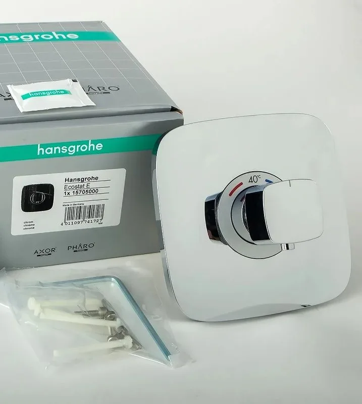 Термостатический смеситель встраиваемый Hansgrohe Ecostat E 15705000, для душа Sancos — официальный сайт