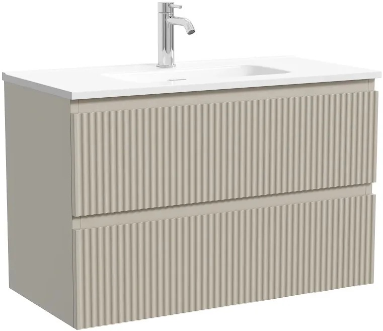 Тумба под раковину Sancos Snob R 80 подвесная Beige soft (капучино), SNR80/39CE Sancos — официальный сайт