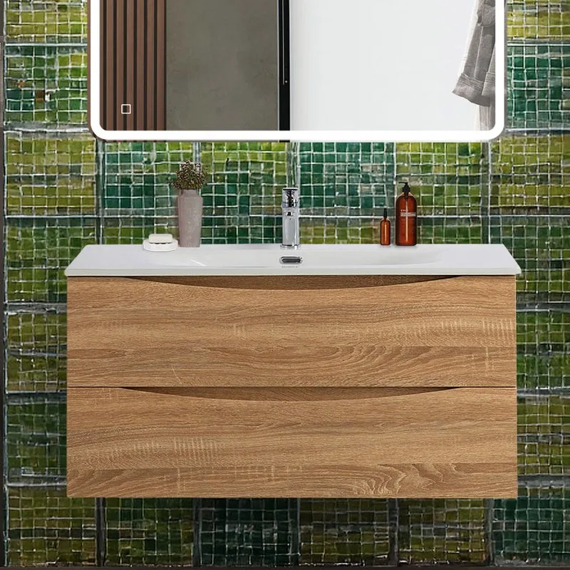 Тумба под раковину без столешницы BelBagno Marino-cer-n 100 подвесная, rovere bianco Sancos — официальный сайт