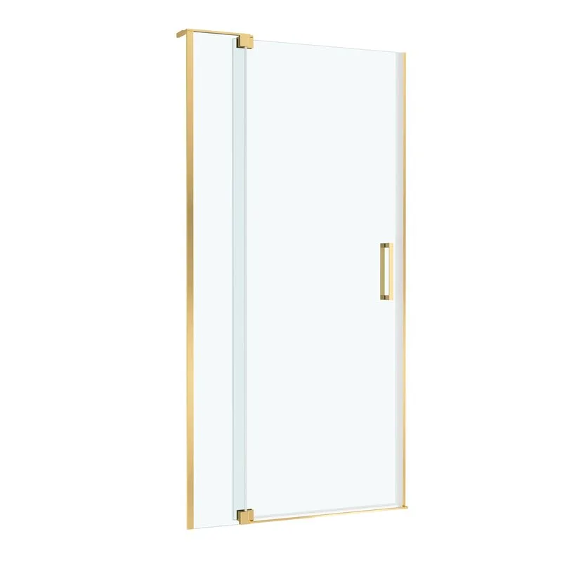 Душевая дверь в нишу Cezares Slider SLIDER-B-1-90/100-C-BORO 100 см, профиль брашированное золото, с Sancos — официальный сайт