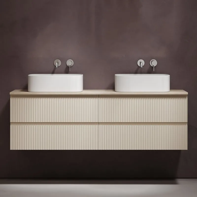 Тумба с раковиной Sancos Snob R 160 beige soft, столешница бежевая TT160A2, раковина CN6052 Sancos — официальный сайт