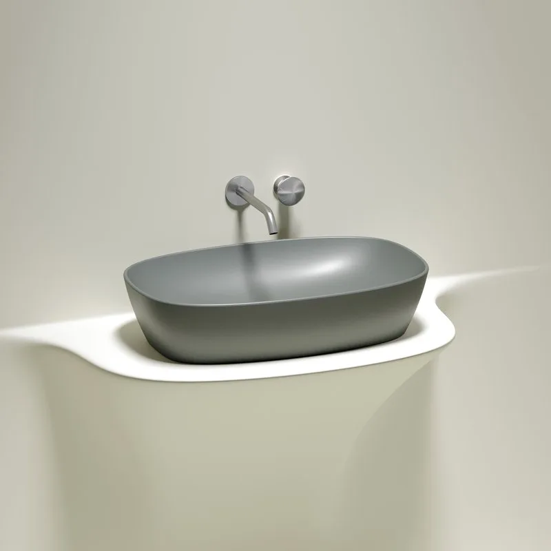 Накладная раковина Ceramicanova Element CN6049MH антрацит матовая Sancos — официальный сайт