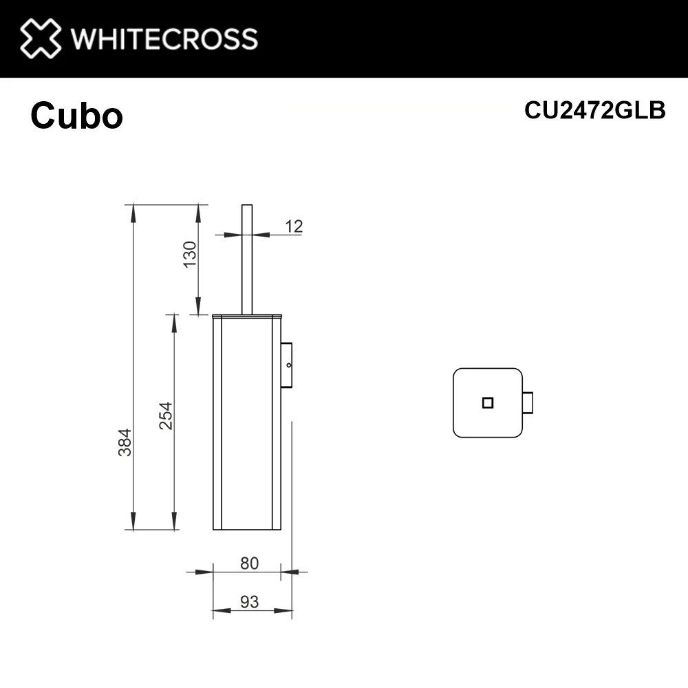 Ершик WHITECROSS Cubo CU2472GLB брашированное золото Sancos — официальный сайт