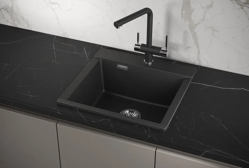 Мойка кухонная Granula Estetica 5201, черный Sancos — официальный сайт