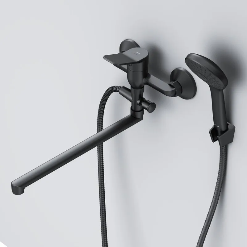 Смеситель для ванны с душем AM.PM X-Joy F85A90122, черный Sancos — официальный сайт