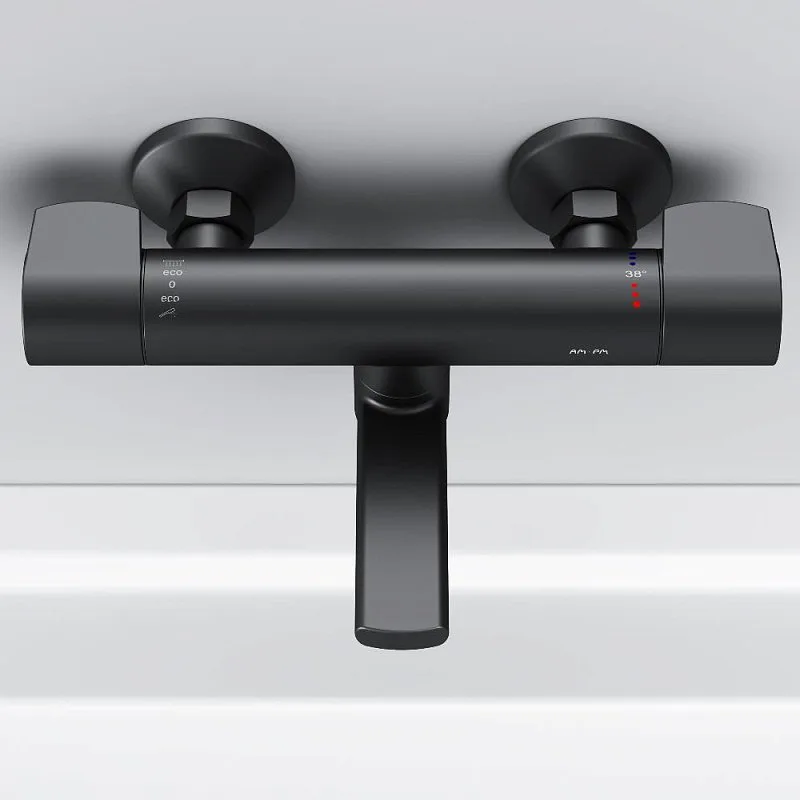 Термостатический смеситель AM.PM X-Joy F85A50022, для ванны с душем, черный Sancos — официальный сайт