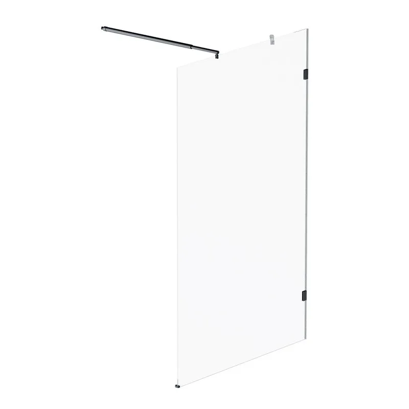 Душевая перегородка AM.PM X-Joy W94UWI-120-F1-BTE 120x195, фурнитура черная, стекло прозрачное Sancos — официальный сайт